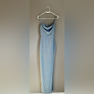 Windsor blue glitter prom/ formal dress